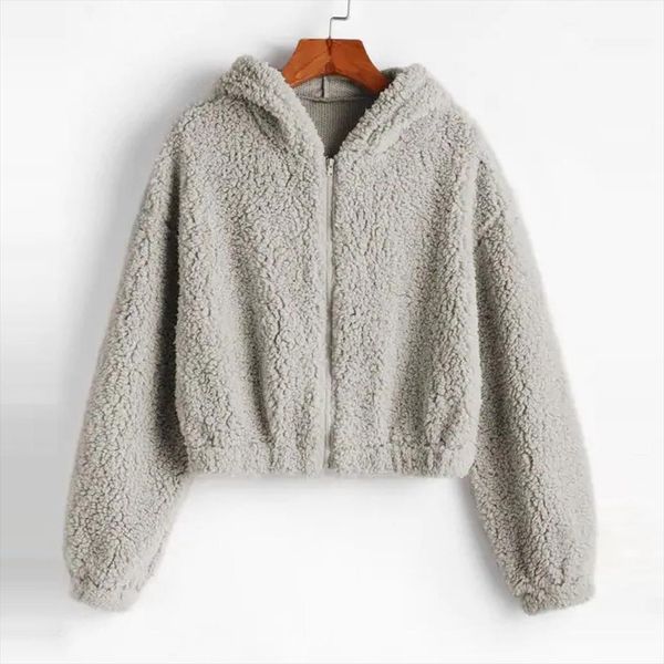 hoodies women plush coat autumn winter solid faux lamb fur sweatshirts long sleeve collar zipper solid pullovers warm 2020, Black
hoodies women plush coat autumn winter solid faux lamb fur sweatshirts long sleeve collar zipper solid pullovers warm 2020, Black