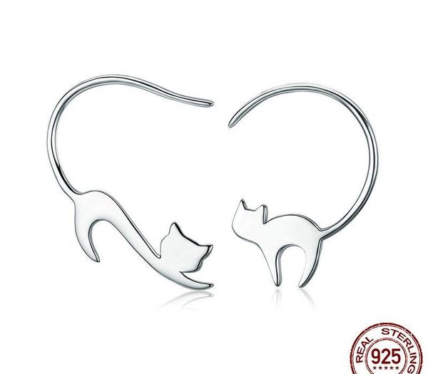 real 925 sterling silver earrings charming lovely cat ear studs creative ms earring good quality wholesale women girls stud11, Golden;silver
real 925 sterling silver earrings charming lovely cat ear studs creative ms earring good quality wholesale women girls stud11, Golden;silver