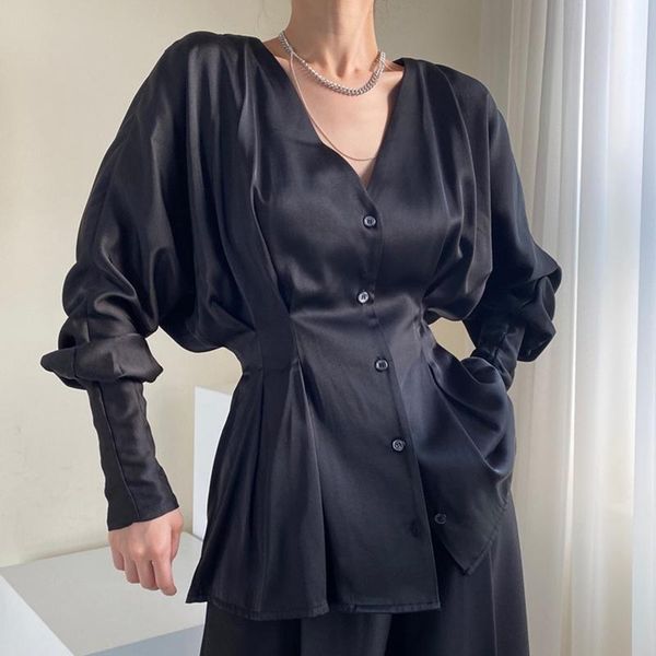 v neck blouse women slim waist single breasted lady blusas spring 2021 new elegant long lantern sleeve pleated shirt a3241, White
v neck blouse women slim waist single breasted lady blusas spring 2021 new elegant long lantern sleeve pleated shirt a3241, White