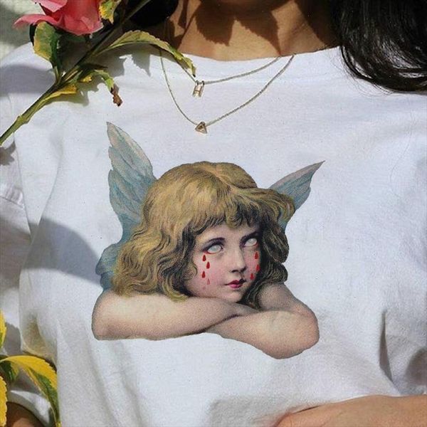 harajuku ulzzang spoof angel cute cartoon print women punk casual tumblr summer kawaii vintage fun female o neck t shirt, White
harajuku ulzzang spoof angel cute cartoon print women punk casual tumblr summer kawaii vintage fun female o neck t shirt, White