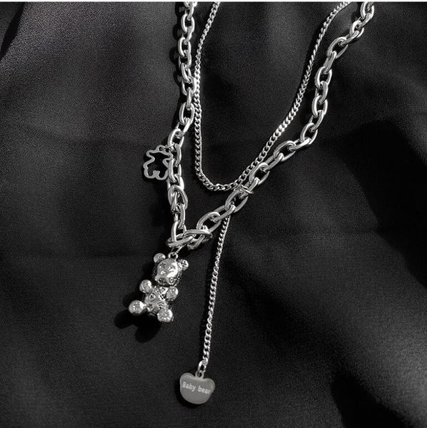 designer little bear necklace luxurys fashion jewelry charm women's collar dating party gift, Silver
designer little bear necklace luxurys fashion jewelry charm women's collar dating party gift, Silver