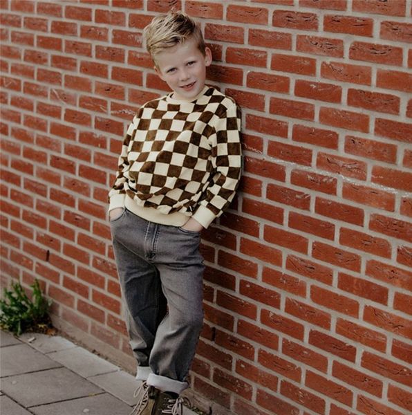 enkelibb kids boy spring long sleeve t shirt sweatrshirt child 1-4y clothes plaid pattern casual boy y0121, Blue
enkelibb kids boy spring long sleeve t shirt sweatrshirt child 1-4y clothes plaid pattern casual boy y0121, Blue
