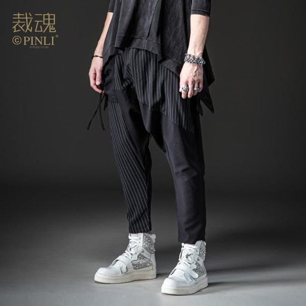 new fashion male clothing casual 2020 autumn men's dark striped personality harem pants bc203117016, Black
new fashion male clothing casual 2020 autumn men's dark striped personality harem pants bc203117016, Black