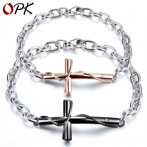 titanium steel gift lovers' bracelet colorless cross classic bracelet korean version of valentine's day gift ueh5h, Golden;silver
titanium steel gift lovers' bracelet colorless cross classic bracelet korean version of valentine's day gift ueh5h, Golden;silver