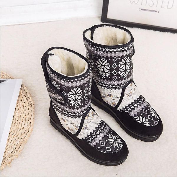 женщины boots зима женская обувь женщины ботинок снежка женский стелька suede toe printed короткие плюшевые сапоги обувь zapatos de mujer, Black
женщины boots зима женская обувь женщины ботинок снежка женский стелька suede toe printed короткие плюшевые сапоги обувь zapatos de mujer, Black