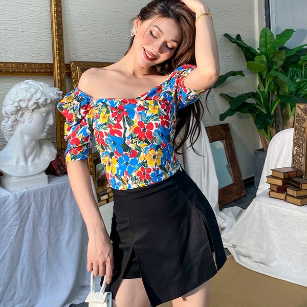 2021 new sweet vintage big female short flower fine print cotton blouses round with elastic 0yrq, White
2021 new sweet vintage big female short flower fine print cotton blouses round with elastic 0yrq, White
