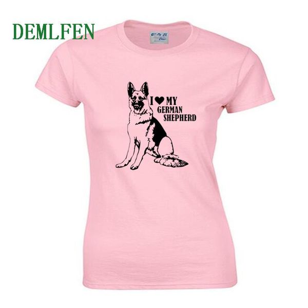 women's t-shirt summer women cotton t shirt i love german shepherd print fashion girl short sleeve o-neck shirts casual tees, White
women's t-shirt summer women cotton t shirt i love german shepherd print fashion girl short sleeve o-neck shirts casual tees, White