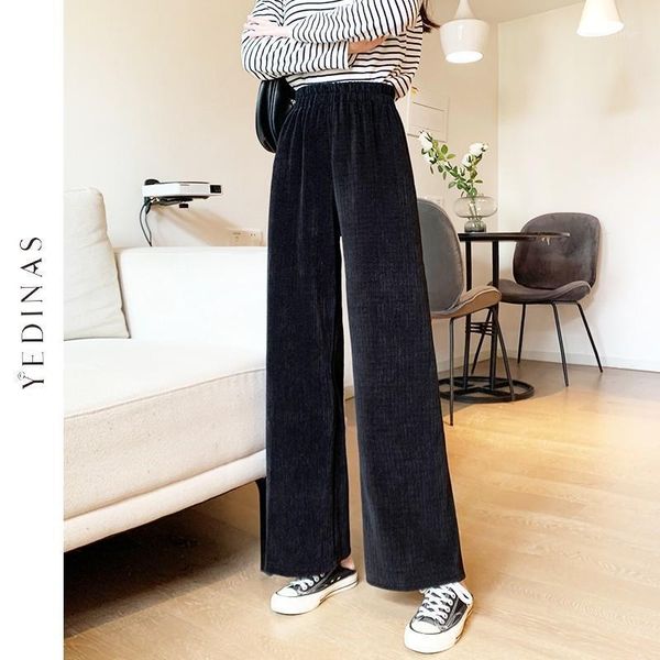 women's pants & capris yedinas 2021 winter casual women's corduroy warm high waist harem pant harajuku women trousers ladies wide, Black;white
women's pants & capris yedinas 2021 winter casual women's corduroy warm high waist harem pant harajuku women trousers ladies wide, Black;white