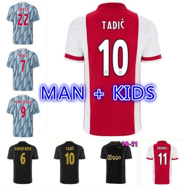 20 21 ajax amsterdam fc soccer jersey 2020 2021 promes alvarez tadic neres ziyech van beek men + kids football shirt uniforms maillot away, Black;yellow
20 21 ajax amsterdam fc soccer jersey 2020 2021 promes alvarez tadic neres ziyech van beek men + kids football shirt uniforms maillot away, Black;yellow