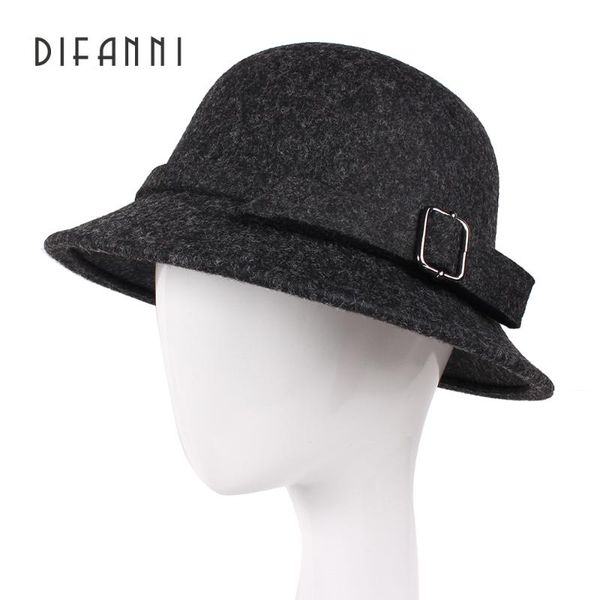 difanni women hat autumn winter women vintage solid fedora hat belt retro casual cap wide brim floppy cloche chapeu feminino, Blue;gray
difanni women hat autumn winter women vintage solid fedora hat belt retro casual cap wide brim floppy cloche chapeu feminino, Blue;gray