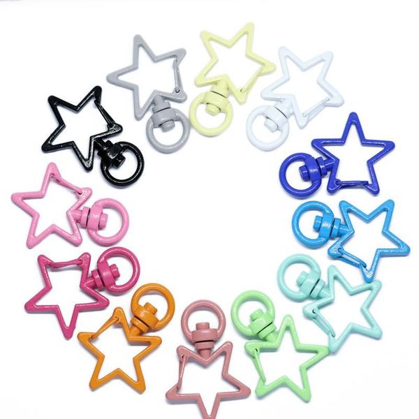 10pc/lot star shape keychains lobster clasps hooks key chain key rings for diy trinkets pom pom keychain jewelry jllwbx
10pc/lot star shape keychains lobster clasps hooks key chain key rings for diy trinkets pom pom keychain jewelry jllwbx