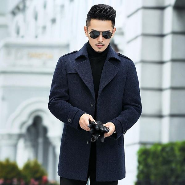 woolen coat men's medium long windbreaker fall / winter 2020 new albaka wool coat casual men's wear, Black
woolen coat men's medium long windbreaker fall / winter 2020 new albaka wool coat casual men's wear, Black