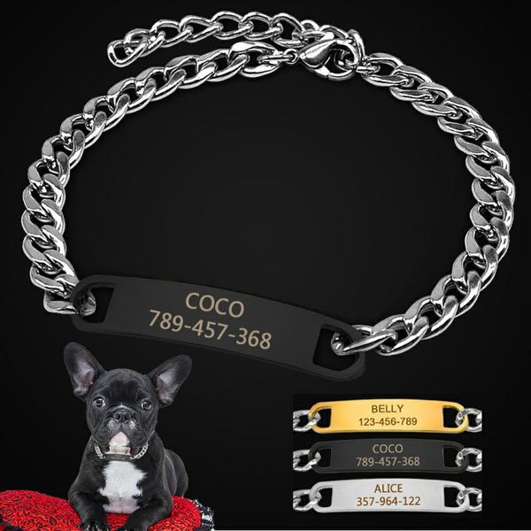 personalized cat chain collar dog collar customized pet nameplate collars necklace for small dogs chihuahua yorkshire
personalized cat chain collar dog collar customized pet nameplate collars necklace for small dogs chihuahua yorkshire