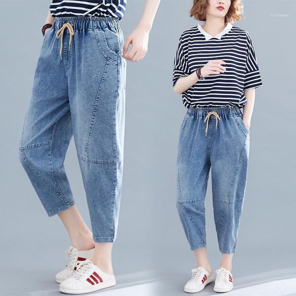 woman pants large girl's korean-style fashion all-match summer jeans loose slimming elastic waist large size capri-pants casual1, Black;white
woman pants large girl's korean-style fashion all-match summer jeans loose slimming elastic waist large size capri-pants casual1, Black;white