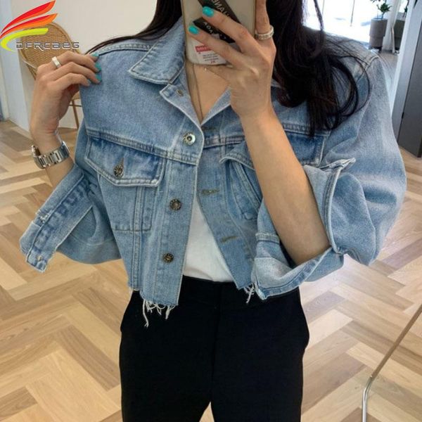 crop denim jacket women 2020 spring summer new arrival bottom tassel loose blue jeans jacket women short coat, Black;brown
crop denim jacket women 2020 spring summer new arrival bottom tassel loose blue jeans jacket women short coat, Black;brown