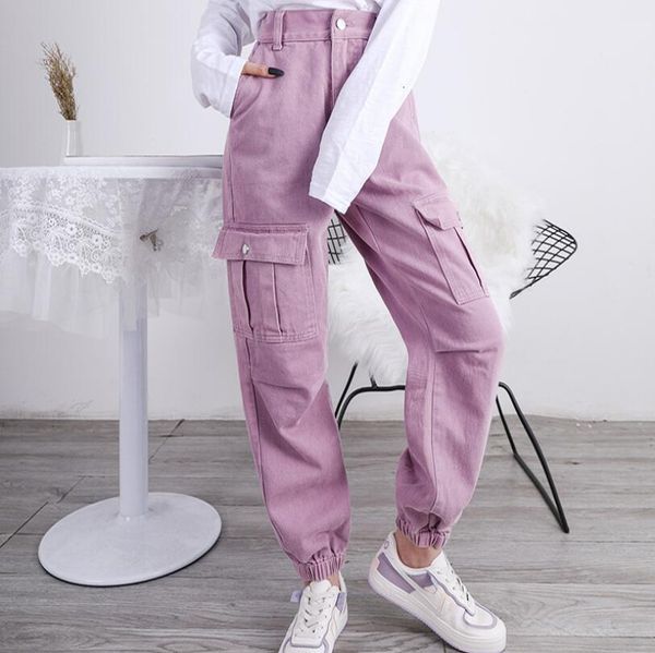 korean women's brim trousers solid waist denim pants 2021 fall pockets of overalls p1668 n5mh, Black;white
korean women's brim trousers solid waist denim pants 2021 fall pockets of overalls p1668 n5mh, Black;white