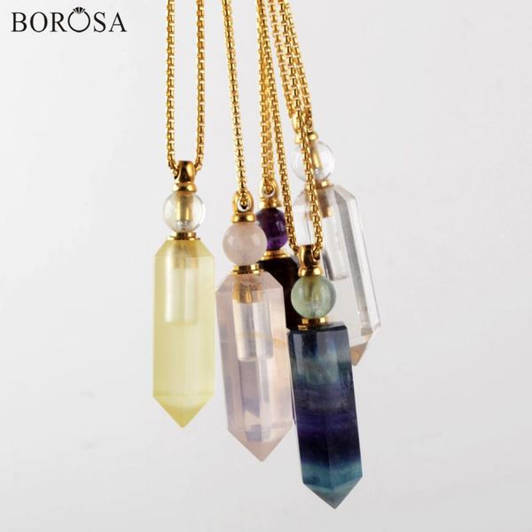 pendant necklaces fluorite perfume bottle for necklace natural stone essential oil diffuser charm healing crystal women dropship, Silver
pendant necklaces fluorite perfume bottle for necklace natural stone essential oil diffuser charm healing crystal women dropship, Silver