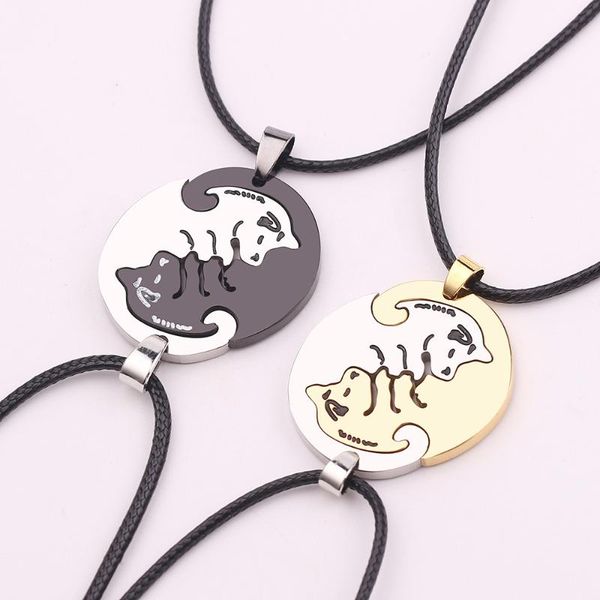 stainless steel couple necklaces hug dog pendant rope chain necklace choker jewelry gifts for lover, Silver
stainless steel couple necklaces hug dog pendant rope chain necklace choker jewelry gifts for lover, Silver
