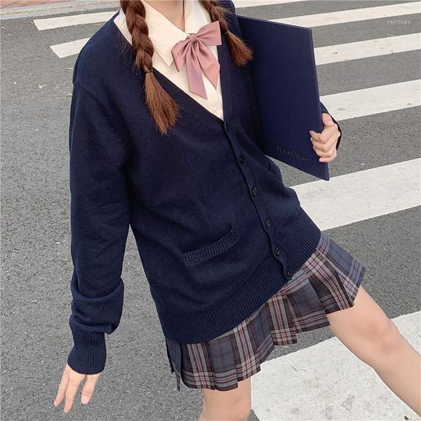 v-neck loose knits girls jk uniform sweaters ladies long sleeve clothing knitting cardigans female knitwear clothes for women1, White
v-neck loose knits girls jk uniform sweaters ladies long sleeve clothing knitting cardigans female knitwear clothes for women1, White