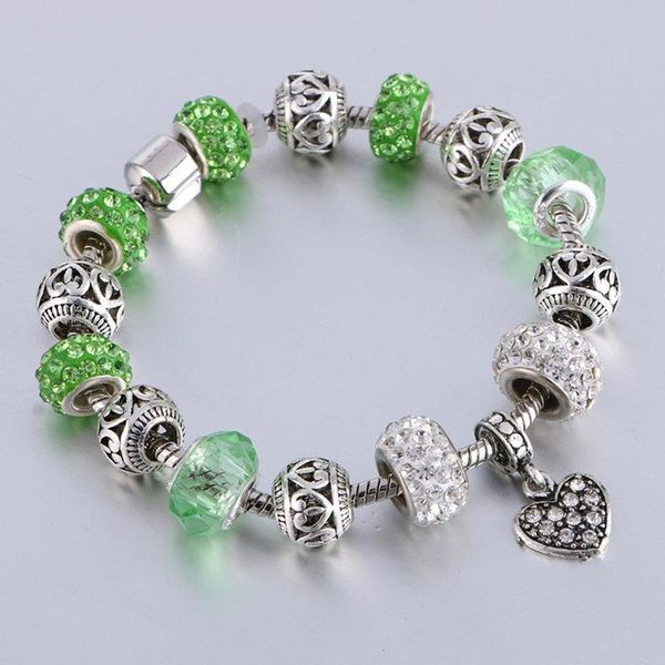 livvy 2020 vintage silver crystal glass bracelet charm women heart bracelet jewelry and diy pearl, Black
livvy 2020 vintage silver crystal glass bracelet charm women heart bracelet jewelry and diy pearl, Black