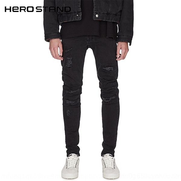 hvges hs 19fw pure tear denim denim with kmd2u skin wear black and no, Blue