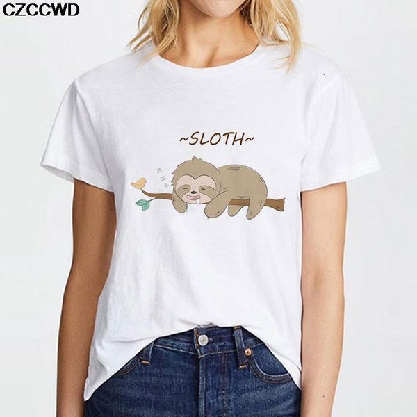 czccwd poleras mujer de moda 2019 new streetwear fashion t shirt harajuku kawaii sloth tshirt leisure aesthetic t-shirt, White
czccwd poleras mujer de moda 2019 new streetwear fashion t shirt harajuku kawaii sloth tshirt leisure aesthetic t-shirt, White