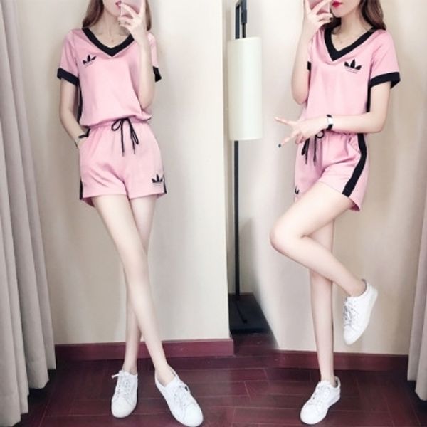4ezd4 summer two-piece suit loose style korean slimming and shortsrunning sports loose casual summer two-piece slimm korean style fashion tw, Gray 
4ezd4 summer two-piece suit loose style korean slimming and shortsrunning sports loose casual summer two-piece slimm korean style fashion tw, Gray