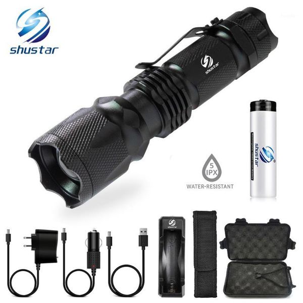 flashlights torches tactical led ultra bright waterproof zoomable torch light use rechargeable 18650 battery +charger1
flashlights torches tactical led ultra bright waterproof zoomable torch light use rechargeable 18650 battery +charger1