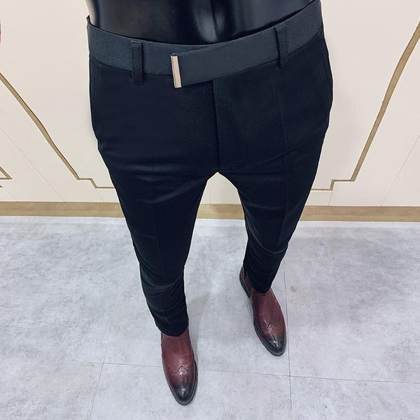 spring 2020 formal suit pant men slim fit trousers office work pant man wedding banquet club social casual pants plus size 28-36, Black 
spring 2020 formal suit pant men slim fit trousers office work pant man wedding banquet club social casual pants plus size 28-36, Black