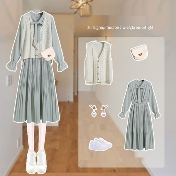 qkkcm waistline shows thin dress xiansen dress 2020 new fairy early autumn temperament style super dressvest series gentle and simple knitte, Black;gray
qkkcm waistline shows thin dress xiansen dress 2020 new fairy early autumn temperament style super dressvest series gentle and simple knitte, Black;gray