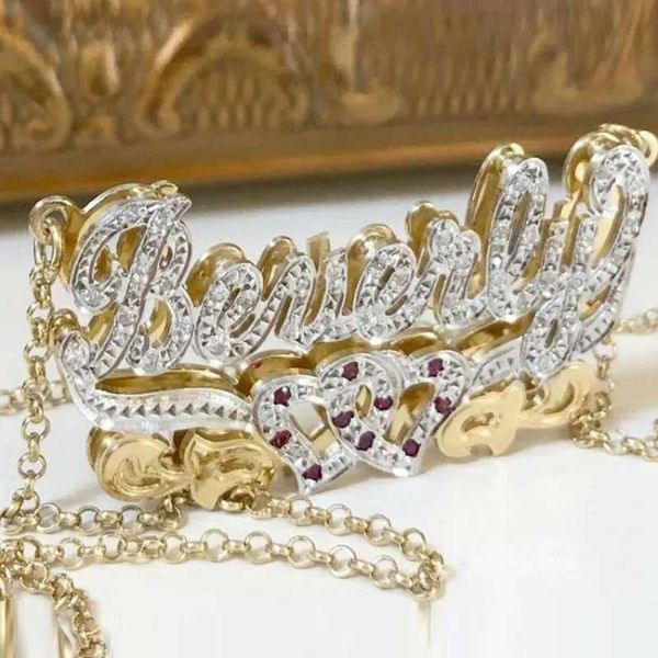 fashion hip-hop style custom name necklace golden handmade jewelry woman, Silver
fashion hip-hop style custom name necklace golden handmade jewelry woman, Silver