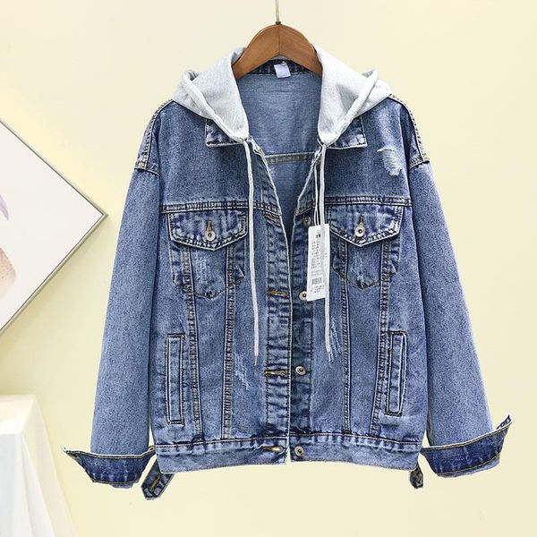 2020 autumn new women jacket hooded jeans jackets casual hooded overcoat blue fashion denim jacket female outwear feminine p570, Black;brown
2020 autumn new women jacket hooded jeans jackets casual hooded overcoat blue fashion denim jacket female outwear feminine p570, Black;brown