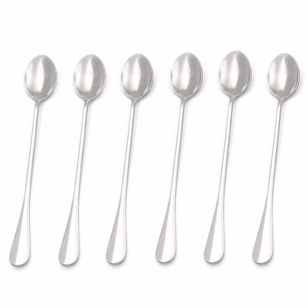 spoons 6-piece 430 stainless steel cutlery kitchen utensils long handle dessert coffee stirring fruit juice mixing spoon1
spoons 6-piece 430 stainless steel cutlery kitchen utensils long handle dessert coffee stirring fruit juice mixing spoon1