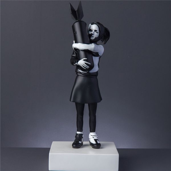 modern art luxurious 32cm white/ black new bomb hugger banksy bomb girl street art resin statue creative home gifts deskdecor
modern art luxurious 32cm white/ black new bomb hugger banksy bomb girl street art resin statue creative home gifts deskdecor