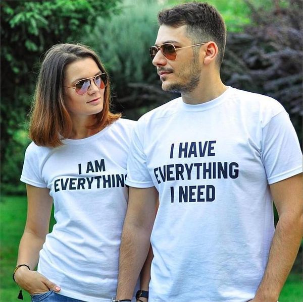 women t shirt matching tshirt i have everything i need am everything letter print summer couples lovers t shirt casual top, White
women t shirt matching tshirt i have everything i need am everything letter print summer couples lovers t shirt casual top, White