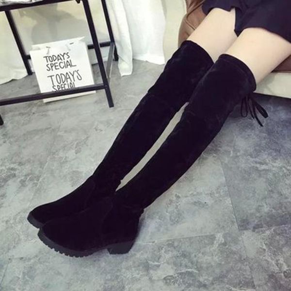2020 new flock leather women over the knee boots lace up high heels women shoes lace up winter boots warm no.122, Black
2020 new flock leather women over the knee boots lace up high heels women shoes lace up winter boots warm no.122, Black