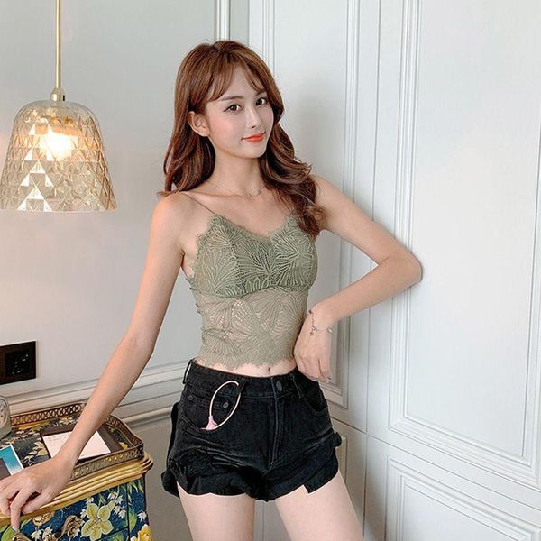women lace tube solid color crop women casual v neck backless camisoles female tanks bralette lenceria mujer, Black;white
women lace tube solid color crop women casual v neck backless camisoles female tanks bralette lenceria mujer, Black;white