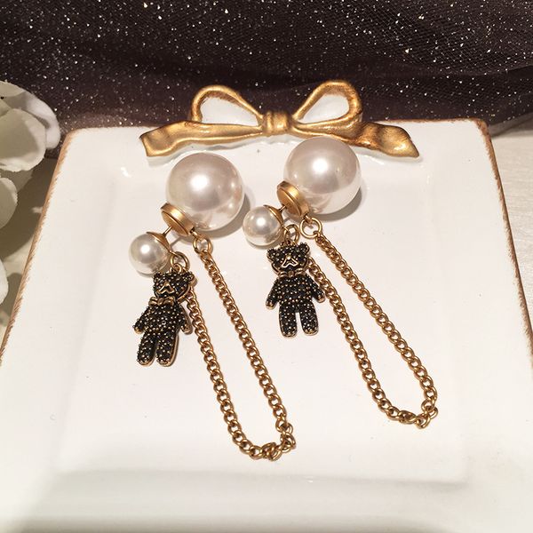 black bear earring integrated tassel chain s925 silver needle sweet fairy retro double-sided pearl earrings
black bear earring integrated tassel chain s925 silver needle sweet fairy retro double-sided pearl earrings