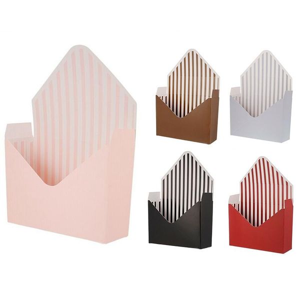 12 pcs envelope fold flower box paper floral wrapping party wedding gift boxes