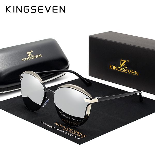 kingseven brand design cat eye sunglasses women polarized luxury alloy frame+tr90 sun glasses fashion retro oculos de sol gafas, White;black
kingseven brand design cat eye sunglasses women polarized luxury alloy frame+tr90 sun glasses fashion retro oculos de sol gafas, White;black