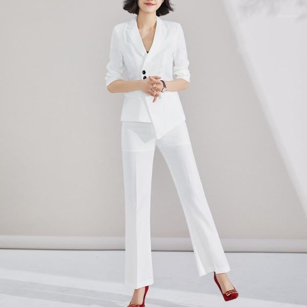 white leisure time occupation woman suit solid irregular hem slim set two-piece quality fashionable elegant short sleeve coat1
white leisure time occupation woman suit solid irregular hem slim set two-piece quality fashionable elegant short sleeve coat1