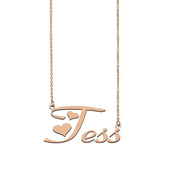 Tess Name Necklace Custom Nameplate Pendant for Women Girls Birthday Gift Kids Best Friends Jewelry 18k Gold Plated Stainless Steel, Silver
Tess Name Necklace Custom Nameplate Pendant for Women Girls Birthday Gift Kids Best Friends Jewelry 18k Gold Plated Stainless Steel, Silver