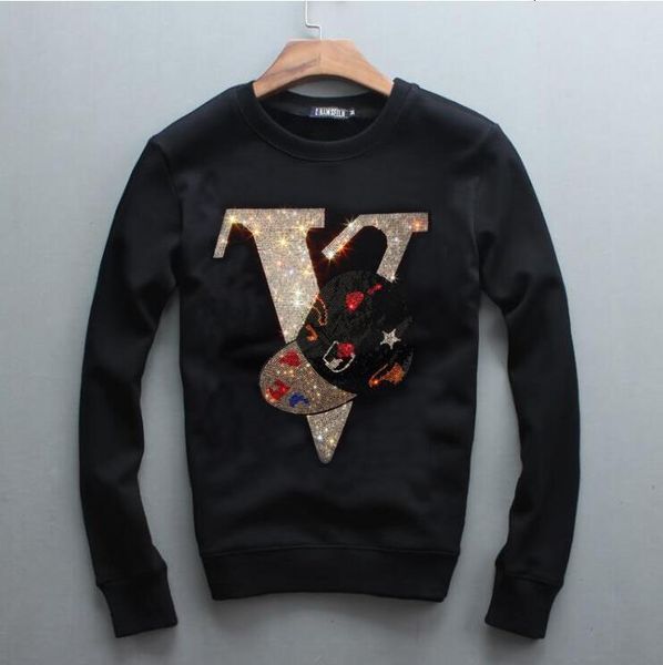 2021 new men's thick design for winter long sleeve rhinestones sweatshirts casual men hoodies cool male u2ke, Black
2021 new men's thick design for winter long sleeve rhinestones sweatshirts casual men hoodies cool male u2ke, Black