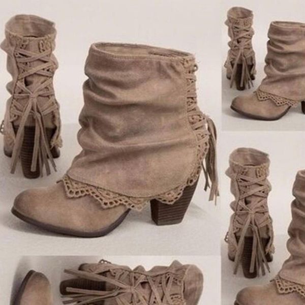 boots plus size 35-43 rome women short boot fringe ankle for high heels square heel moccasin shoes autumn 2021, Black
boots plus size 35-43 rome women short boot fringe ankle for high heels square heel moccasin shoes autumn 2021, Black