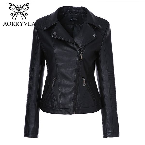 brand pu leather jacket women spring fashion black turn-down-collar moto biker jacket zipper pu leather coats slim outwear 201226
brand pu leather jacket women spring fashion black turn-down-collar moto biker jacket zipper pu leather coats slim outwear 201226