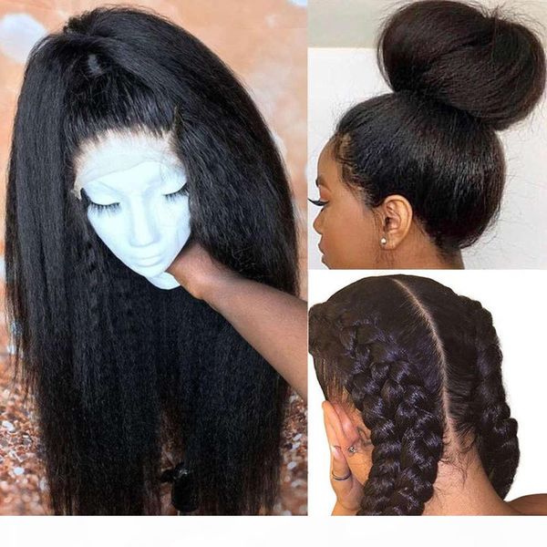 kinky straight human hair wigs for black women 250 density u part yaki full lace front wig everbeauty, Black;brown
kinky straight human hair wigs for black women 250 density u part yaki full lace front wig everbeauty, Black;brown