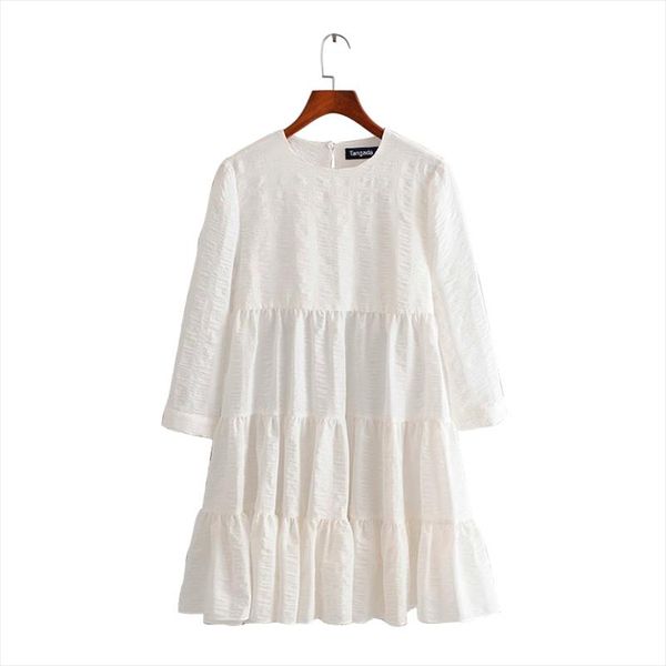 summer fashion women solid white 3d dress o neck long sleeve ladies casual loose midi dress vestidos 3h240, Black;gray
summer fashion women solid white 3d dress o neck long sleeve ladies casual loose midi dress vestidos 3h240, Black;gray