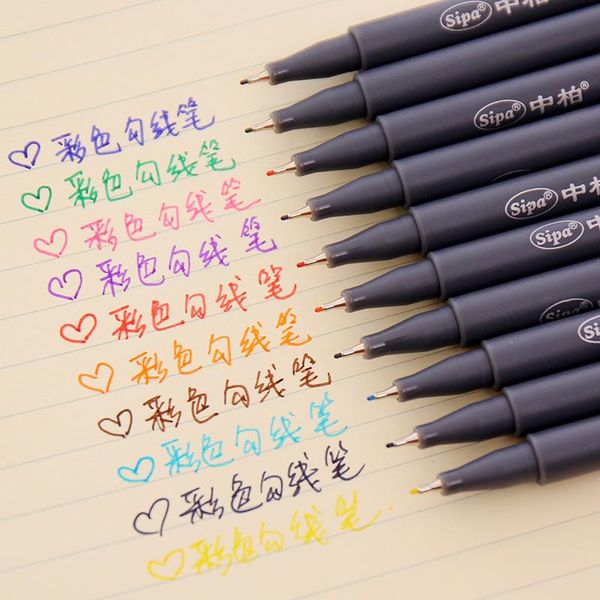 10 pcs lot 0.38mm slim plastic colored hook line pen oily permanent marker pen school supplies mkb03 bbybvk lg2010, Blue;orange
10 pcs lot 0.38mm slim plastic colored hook line pen oily permanent marker pen school supplies mkb03 bbybvk lg2010, Blue;orange