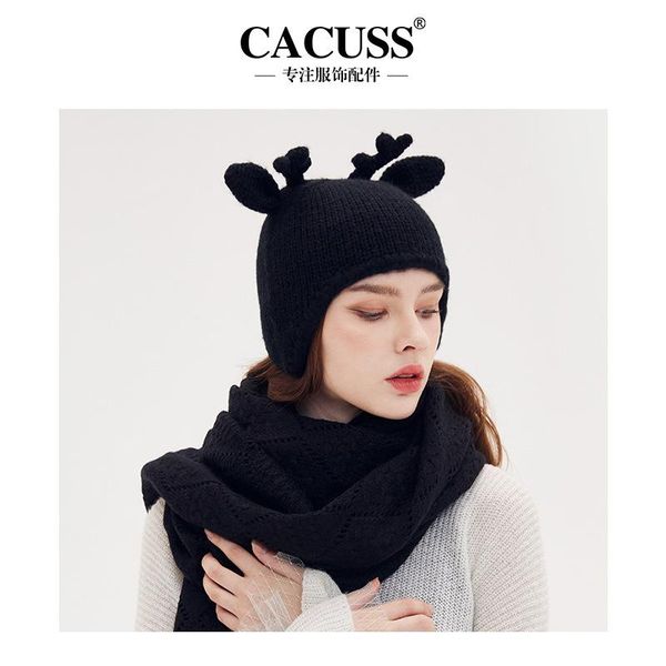 women winter warm knitted hat cute fawn woolen hat acrylic beanie female ear protection skullies designer bonnet, Blue;gray
women winter warm knitted hat cute fawn woolen hat acrylic beanie female ear protection skullies designer bonnet, Blue;gray