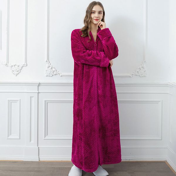 2021 new autumn long oversized nightgown thicken female flannel ed in loose v cleavage solid ladies'sleepwear 4jkp, White
2021 new autumn long oversized nightgown thicken female flannel ed in loose v cleavage solid ladies'sleepwear 4jkp, White